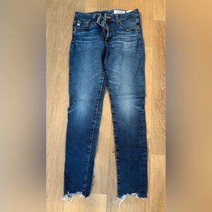 AG denim skinny ankle chew size 27